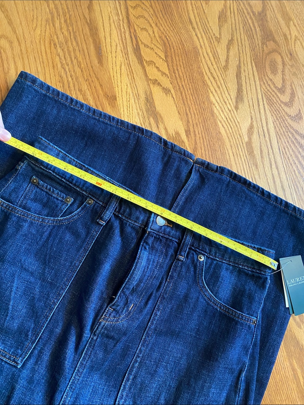 Ralph Lauren Deep Blue Denim Womens Jean Skirt - Picture 11 of 12